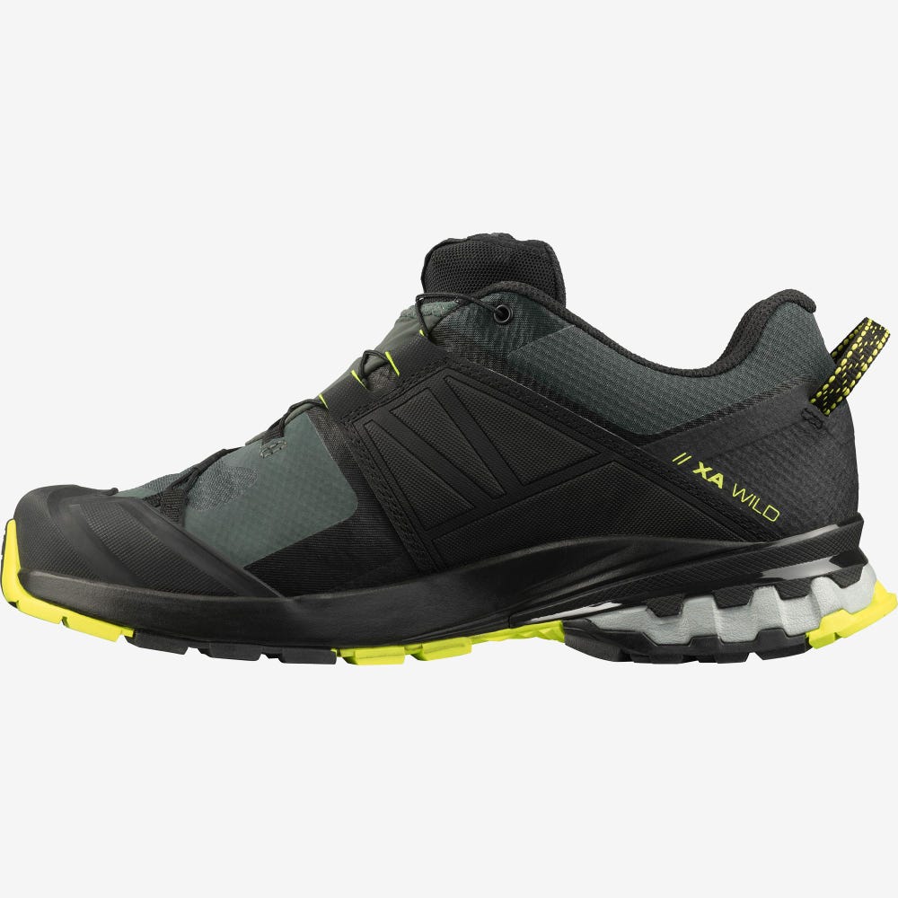 Salomon XA WILD GORE-TEX Férfi Túracipő Zöld/Fekete | PFB231985