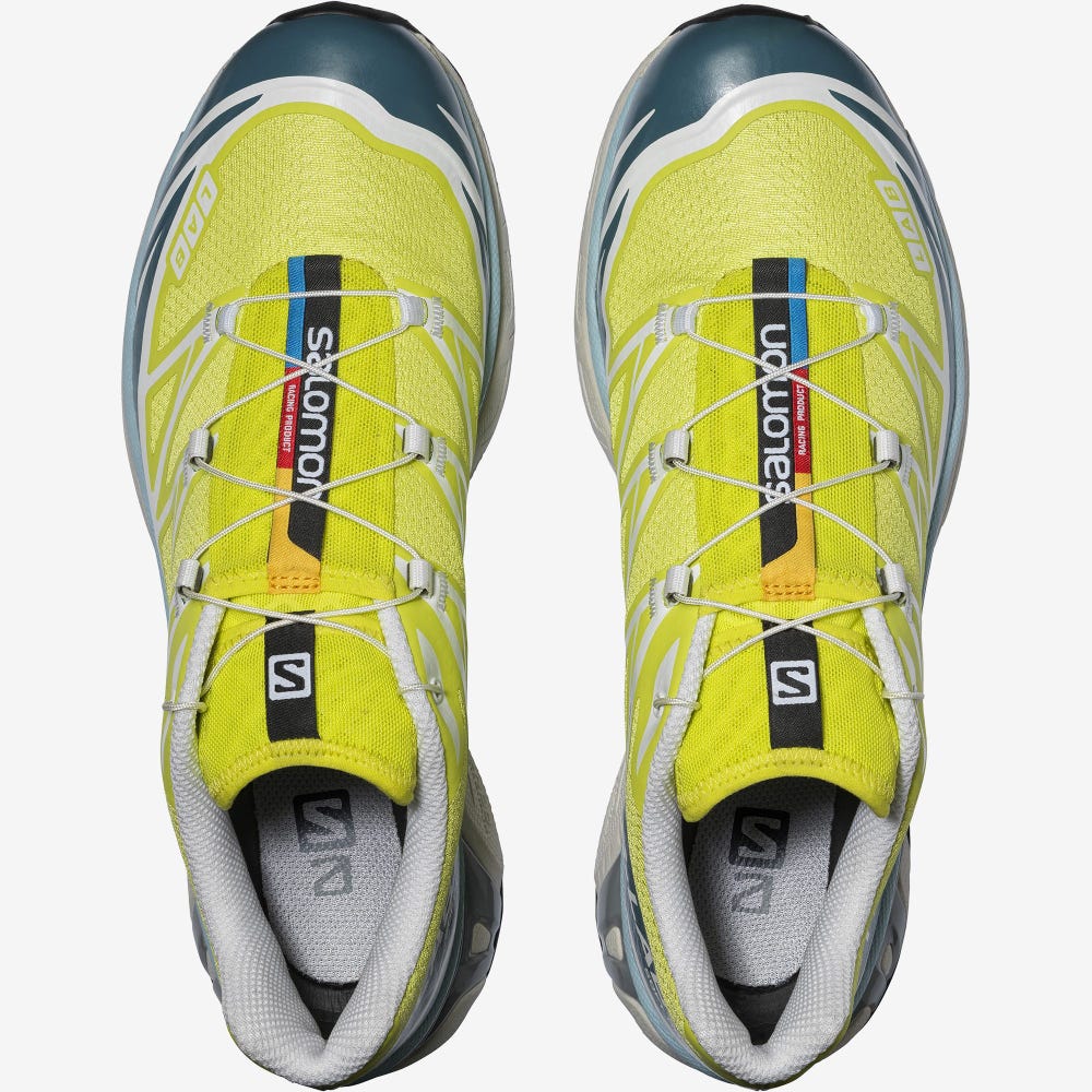 Salomon XT-6 ADVANCED Férfi Sportcipő Sárga/Kék | TEH098362