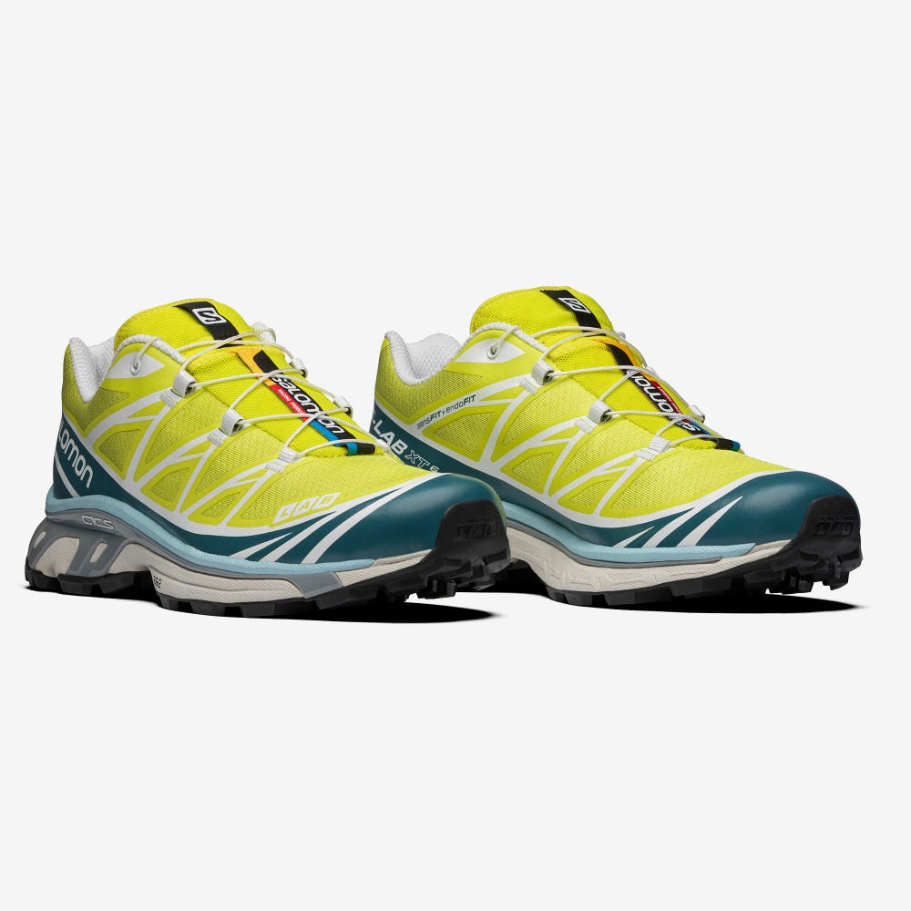 Salomon XT-6 ADVANCED Férfi Sportcipő Sárga/Kék | TEH098362