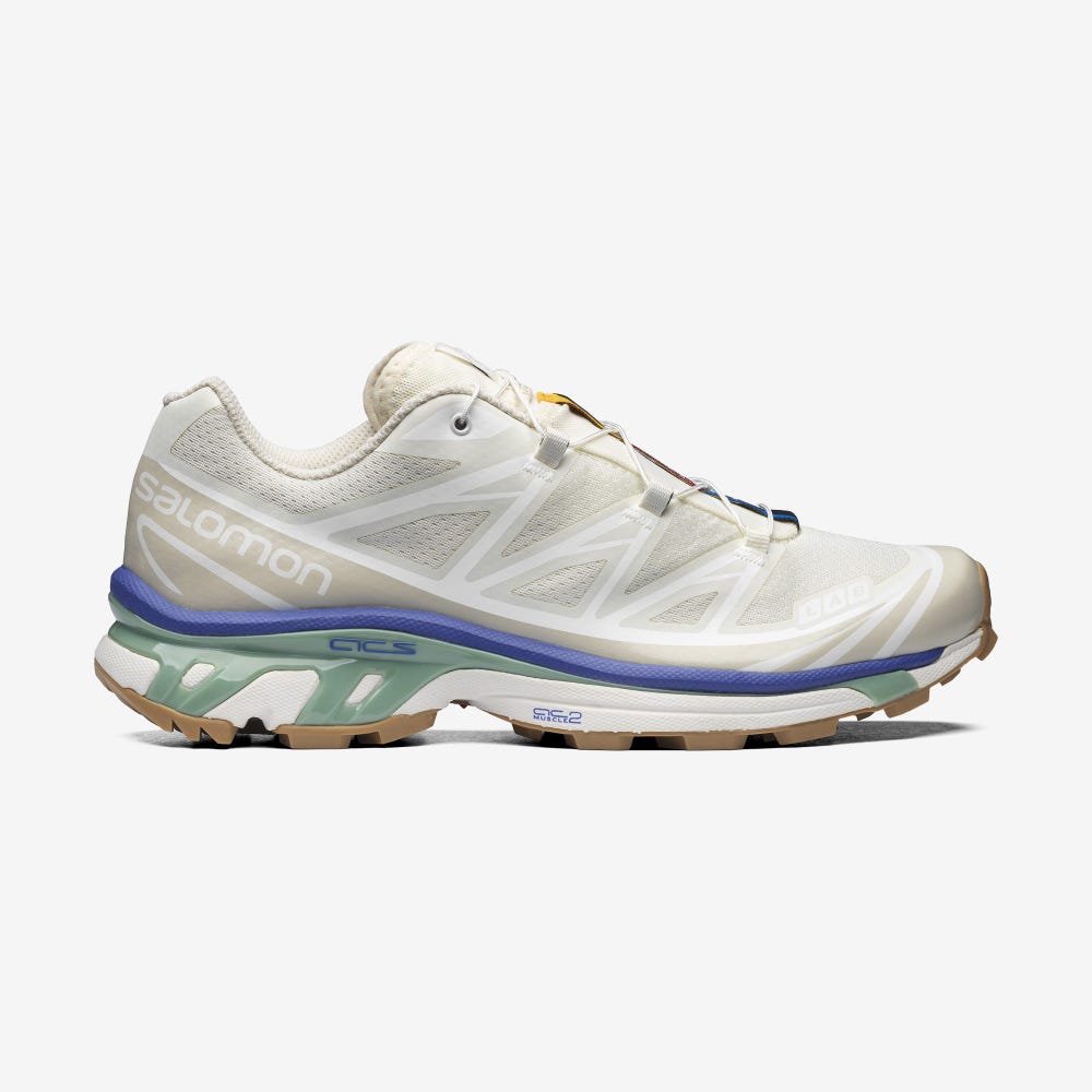 Salomon XT-6 Férfi Sportcipő Bézs/Szürke Zöld/Fehér | ZBJ460852