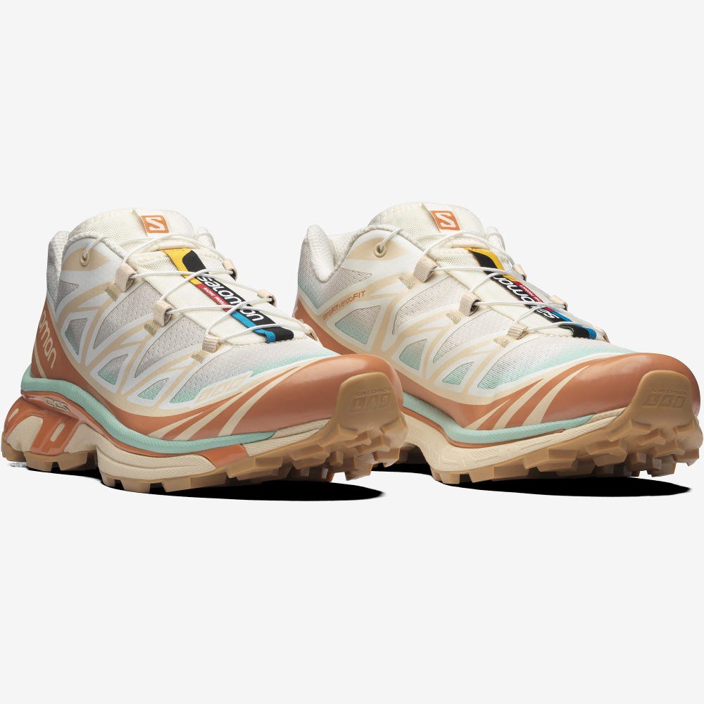 Salomon XT-6 SKYLINE Férfi Sportcipő Bézs/Narancssárga | XQJ769105