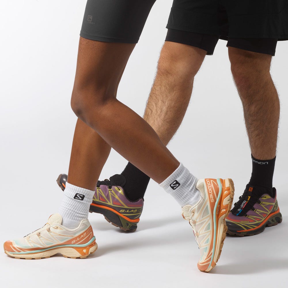 Salomon XT-6 SKYLINE Férfi Sportcipő Bézs/Narancssárga | XQJ769105