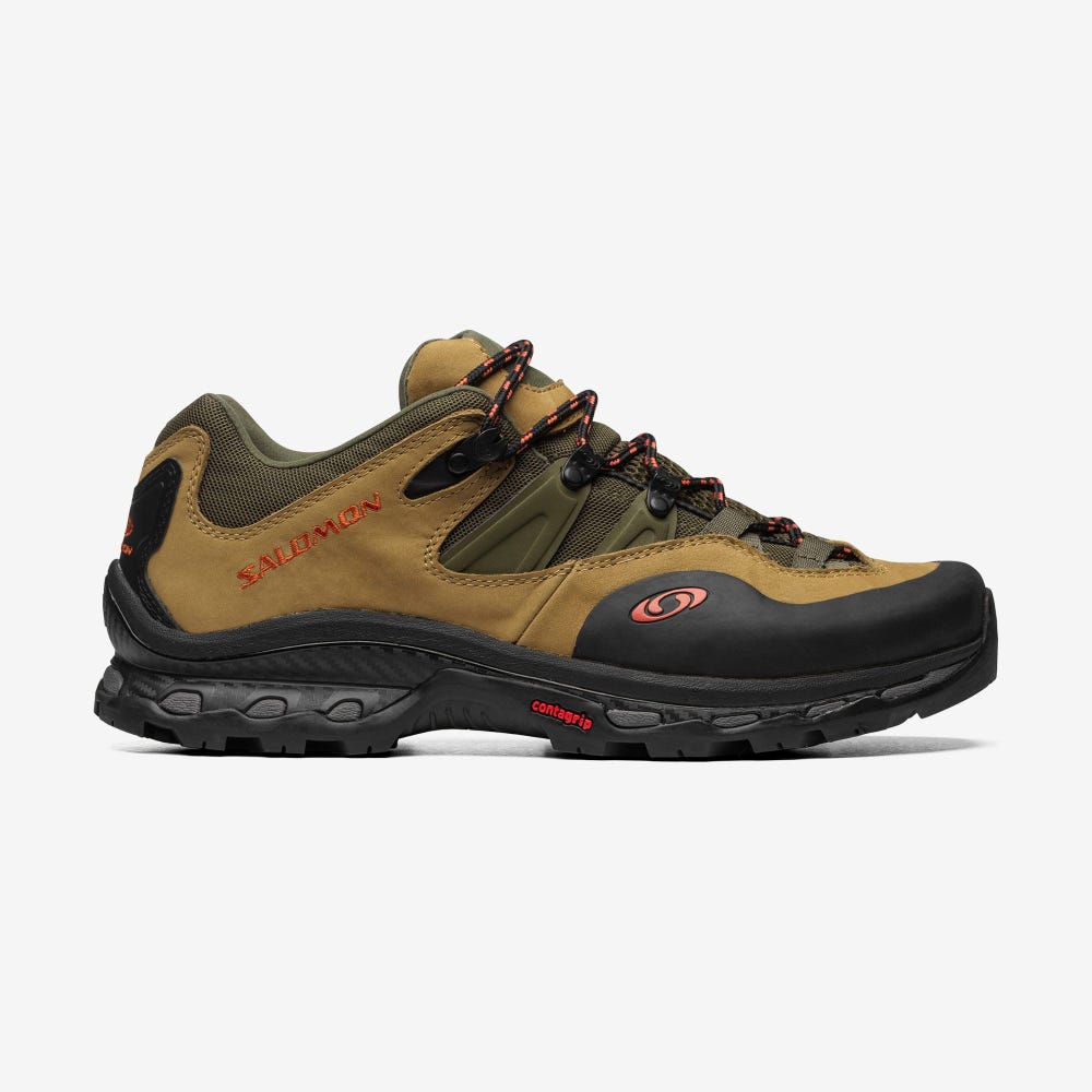 Salomon XT-QUEST 2 FOR THE BROKEN ARM Női Sportcipő Barna/Olivazöld/Narancssárga | QUR917062