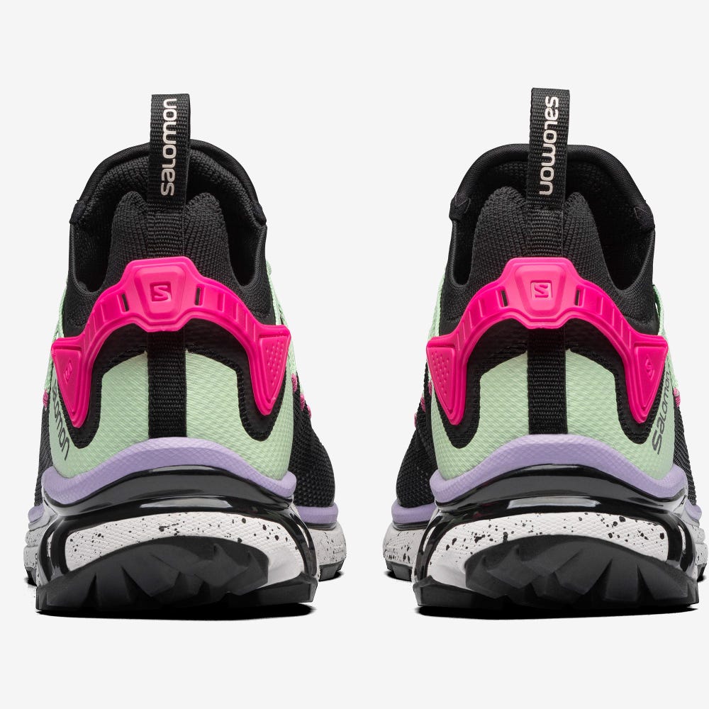 Salomon XT-RUSH Férfi Sportcipő Fekete/Zöld/Rózsaszín | AZL685042