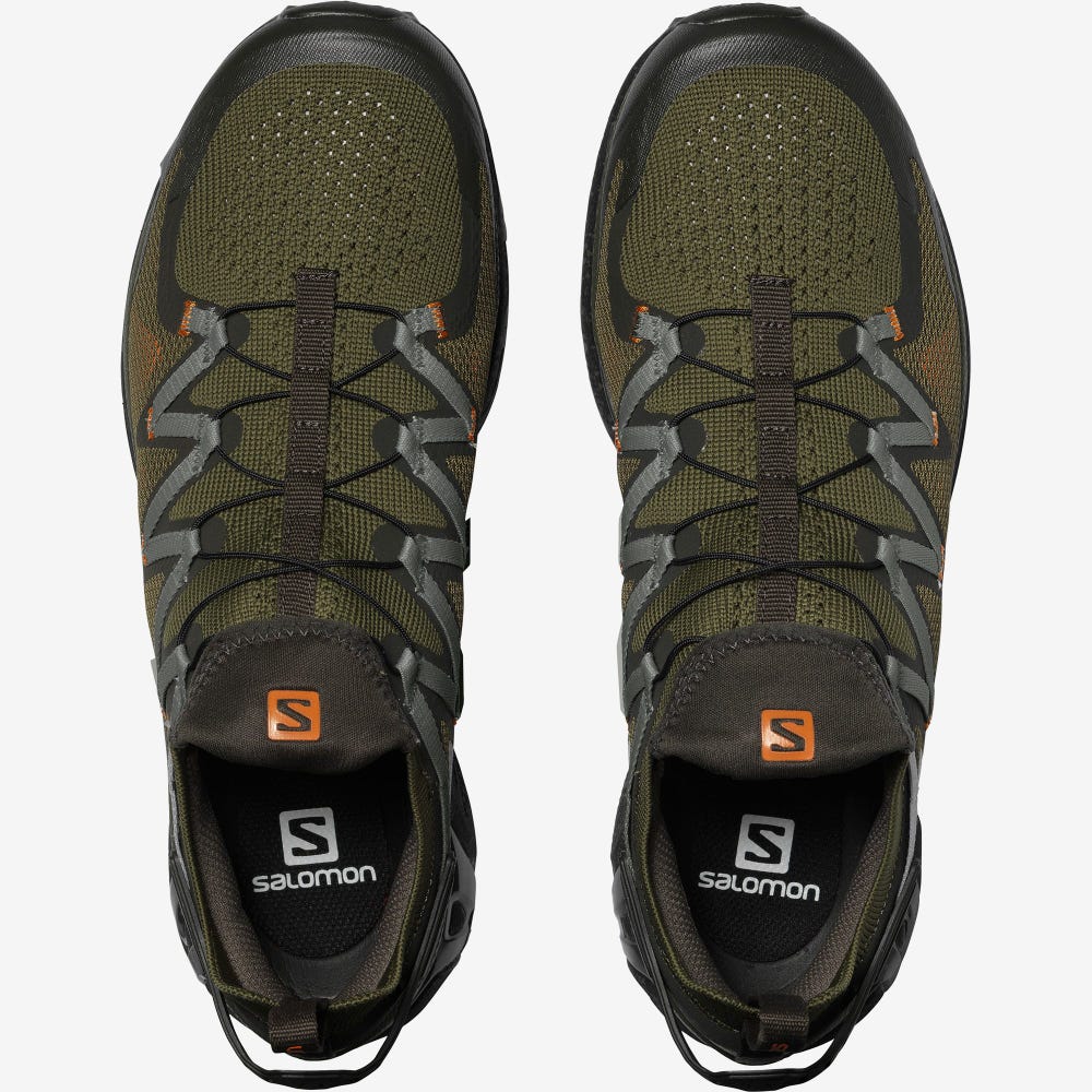 Salomon XT-RUSH Férfi Sportcipő Olivazöld/Narancssárga | UQL835261