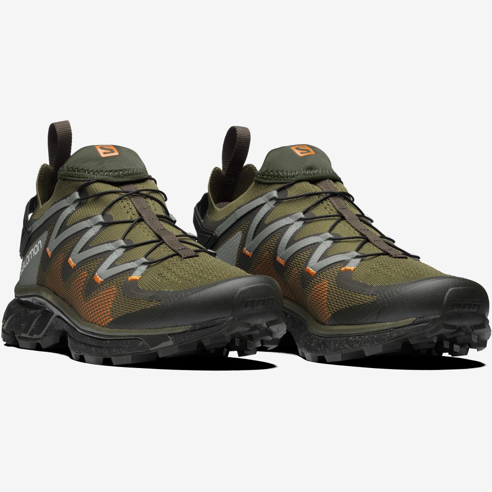 Salomon XT-RUSH Férfi Sportcipő Olivazöld/Narancssárga | UQL835261