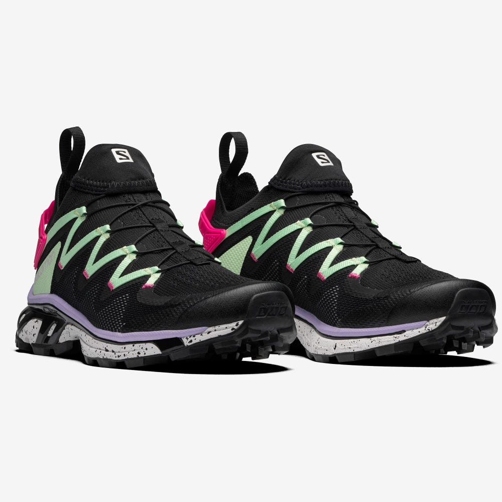 Salomon XT-RUSH Női Sportcipő Fekete/Zöld/Rózsaszín | QLA196482
