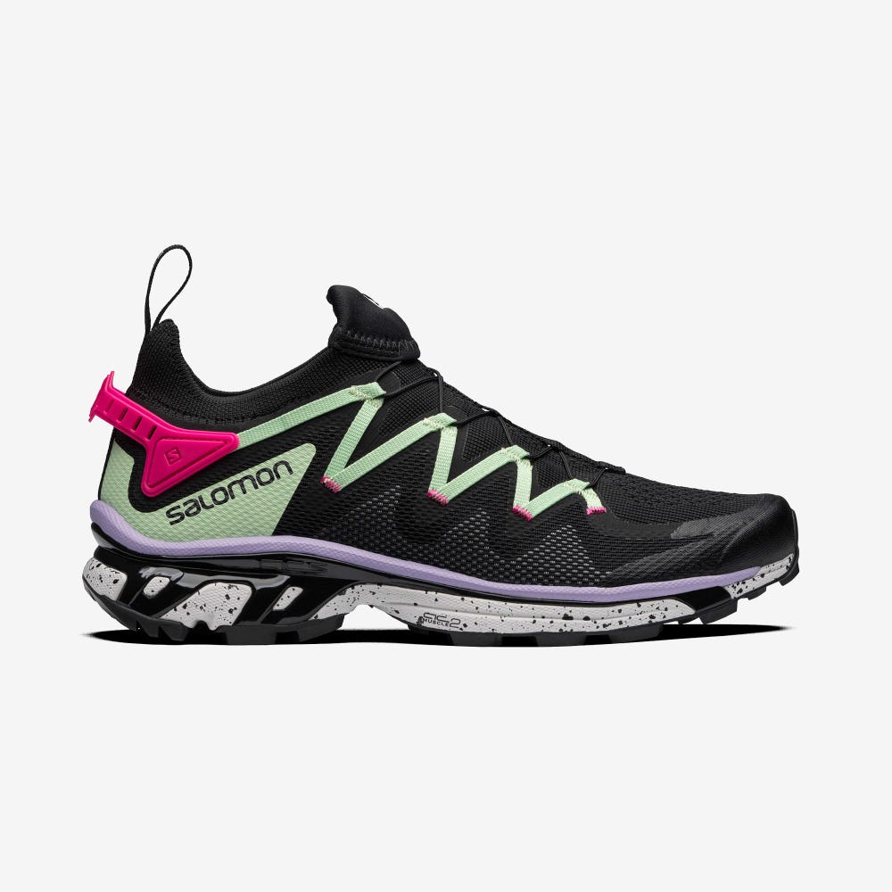 Salomon XT-RUSH Női Sportcipő Fekete/Zöld/Rózsaszín | QLA196482