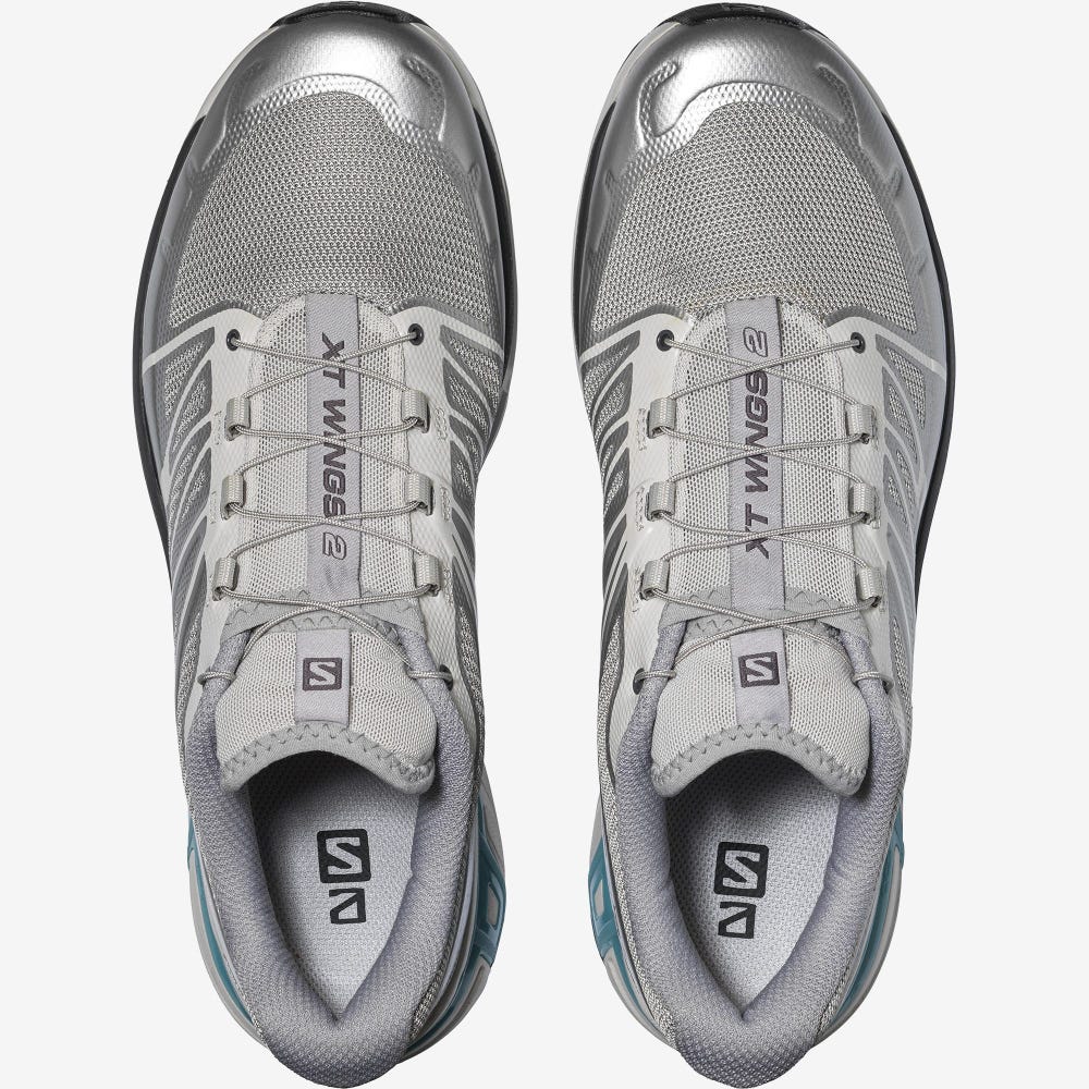 Salomon XT-WINGS 2 ADVANCED Férfi Sportcipő Szürke/Titán Metal/Kék | QFN698573