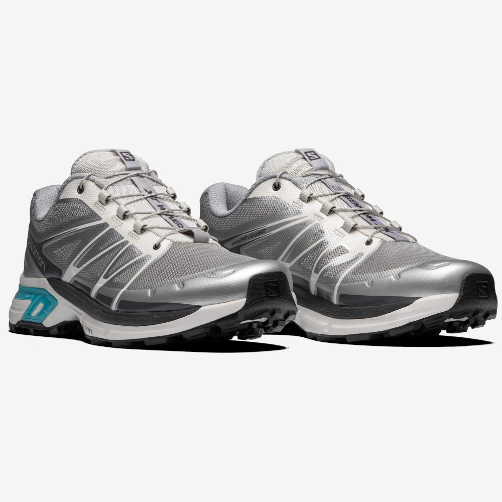 Salomon XT-WINGS 2 ADVANCED Férfi Sportcipő Szürke/Titán Metal/Kék | QFN698573
