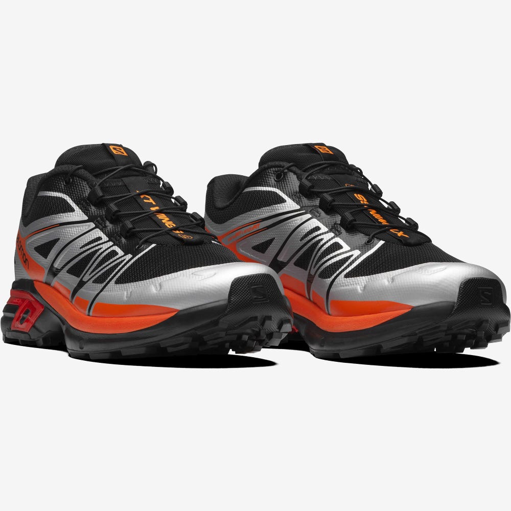 Salomon XT-WINGS 2 Férfi Sportcipő Fekete/Titán/Narancssárga | YHJ728490