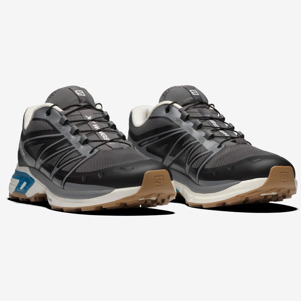 Salomon XT-WINGS 2 Férfi Sportcipő Szürke/Világos Sárga/Kék | KSX190287