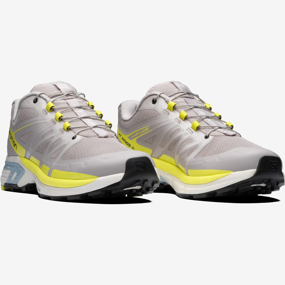 Salomon XT-WINGS 2 Férfi Sportcipő Szürke/Sárga | KWE509178