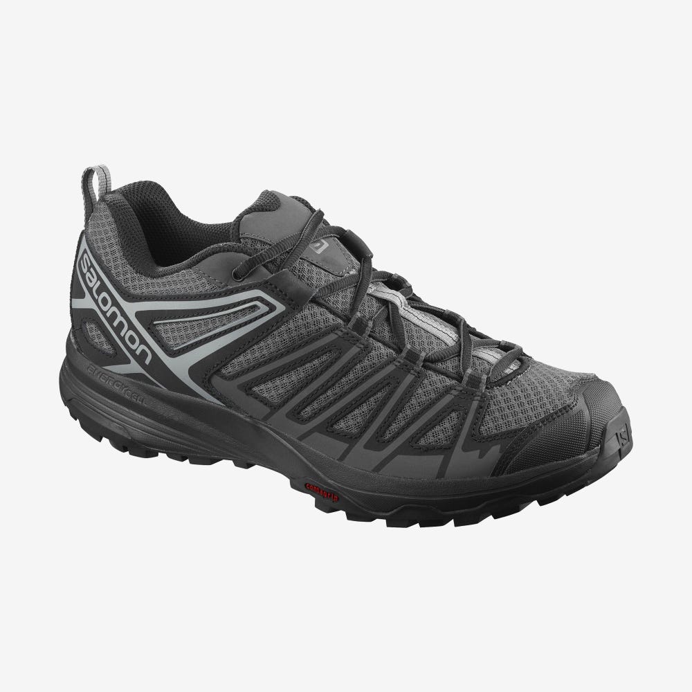 Salomon X CREST Férfi Túracipő Szürke/Fekete | ZXJ465729