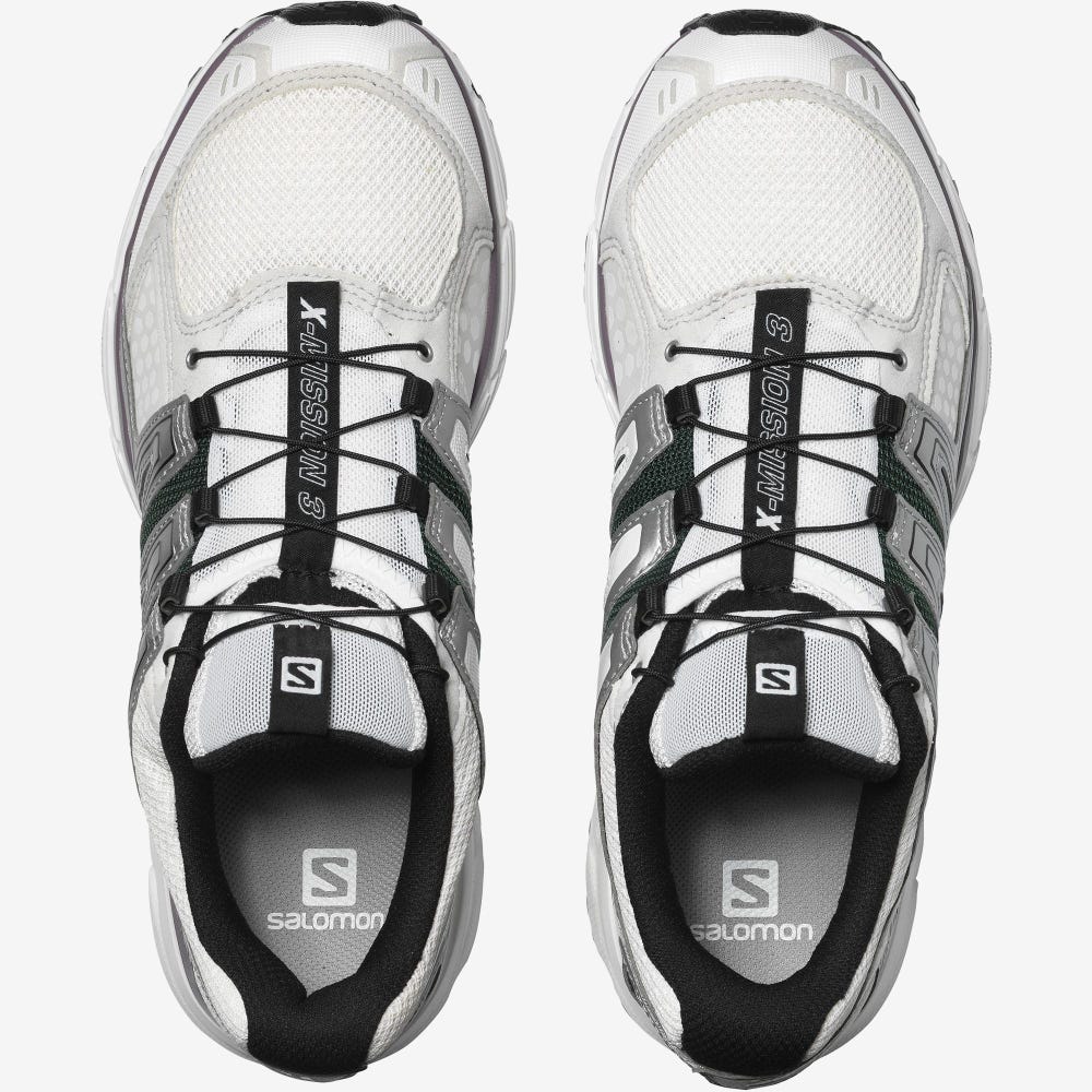 Salomon X-MISSION 3 Férfi Sportcipő Fehér/Titán/Fekete | SLU450712