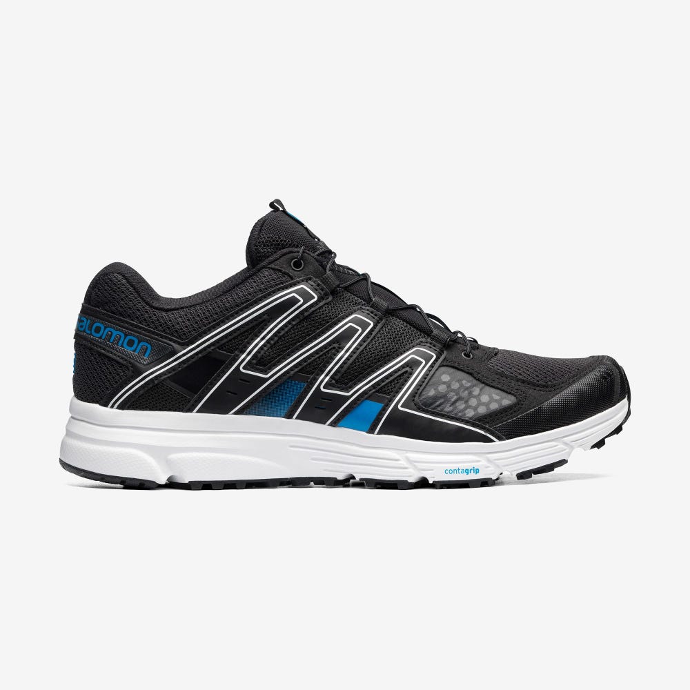 Salomon X-MISSION 3 Férfi Sportcipő Fekete/Kék | HZN541976