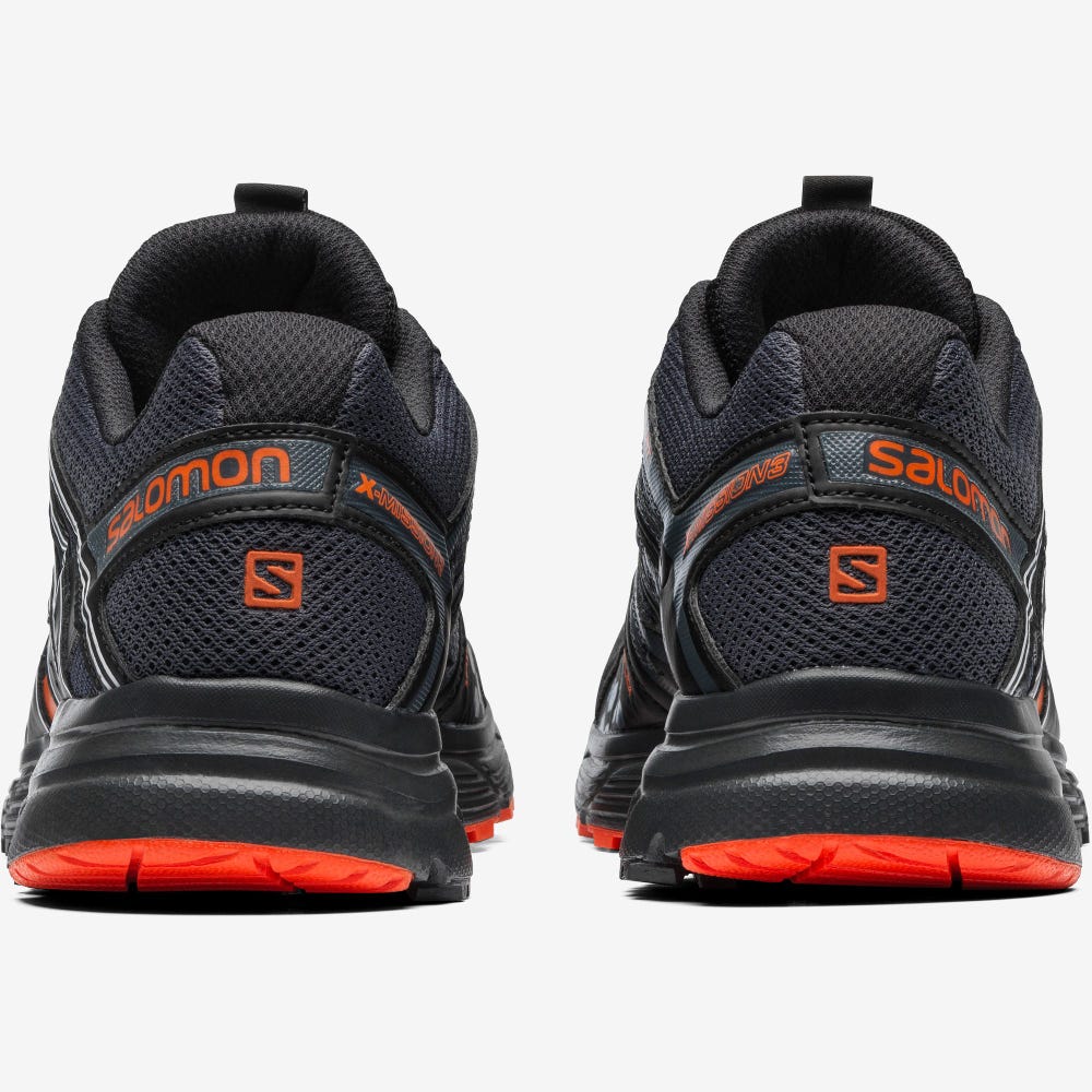 Salomon X-MISSION 3 Férfi Sportcipő Fekete/Piros Narancssárga | PLA521094