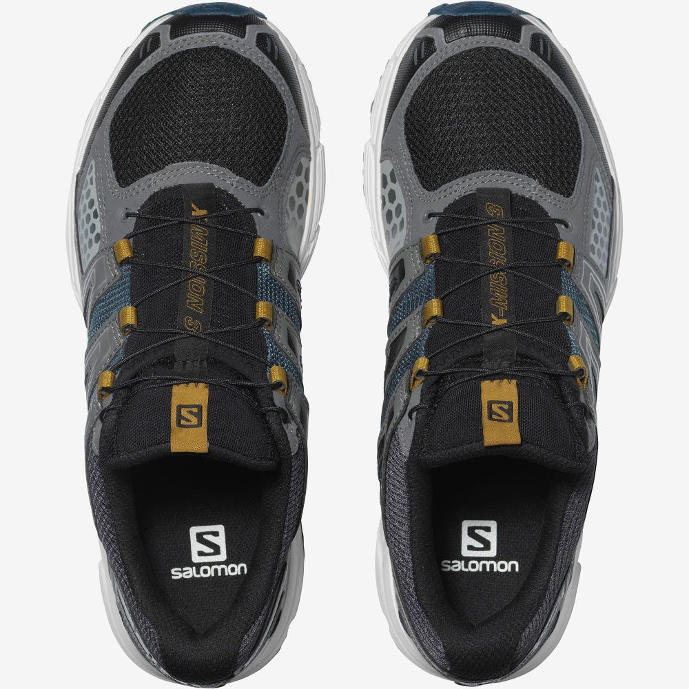Salomon X-MISSION 3 Férfi Sportcipő Szürke/Kék | XVT634192
