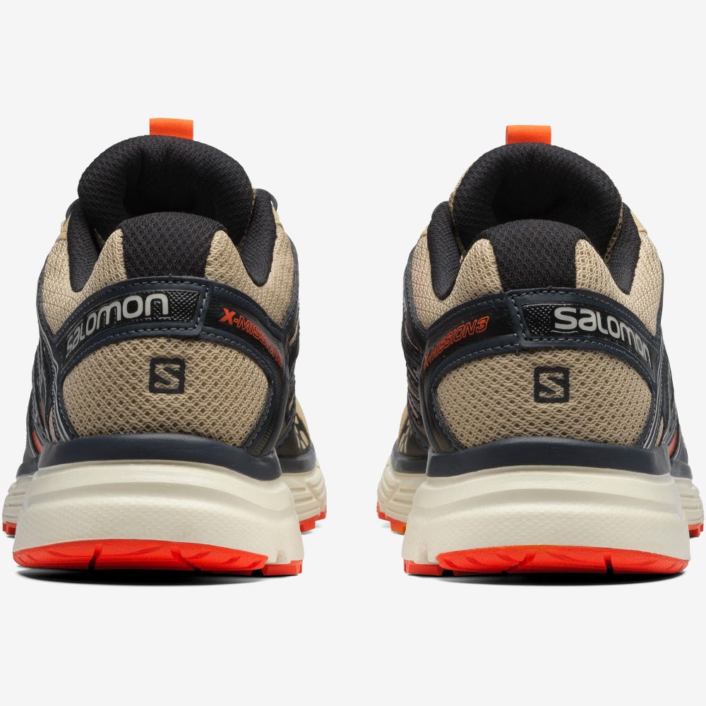Salomon X-MISSION 3 Férfi Sportcipő Világos Barna/Piros Narancssárga | AZR178065