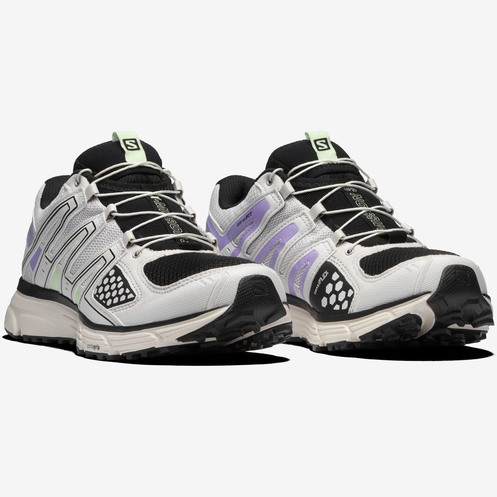 Salomon X-MISSION 3 Férfi Sportcipő Zöld/Levendula | FMO076952