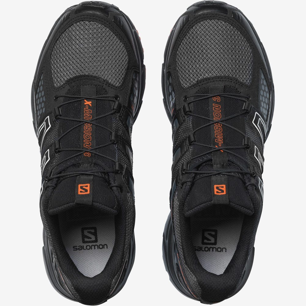 Salomon X-MISSION 3 Női Sportcipő Fekete/Piros Narancssárga | UNK539472