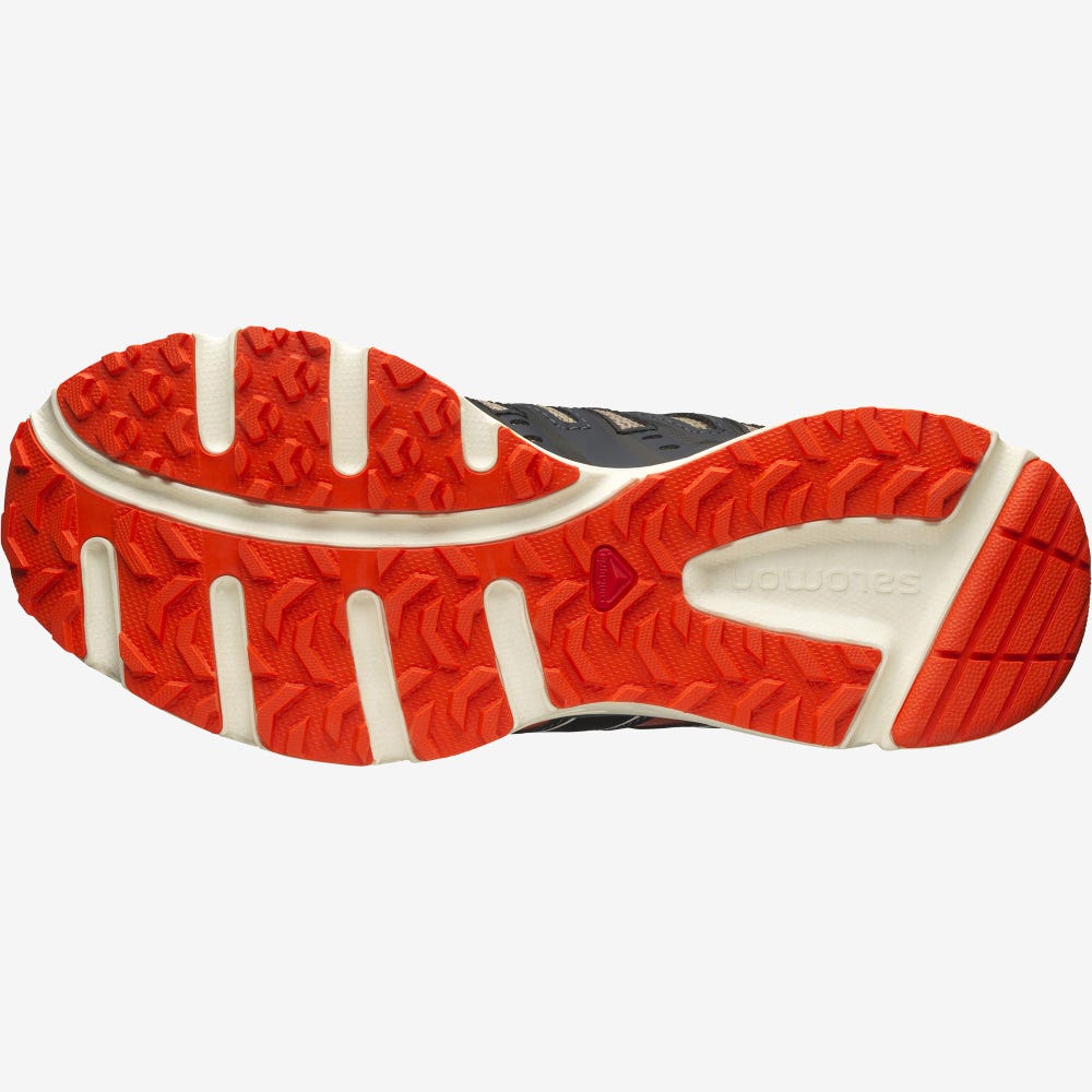 Salomon X-MISSION 3 Női Sportcipő Világos Barna/Piros Narancssárga | QJB365782