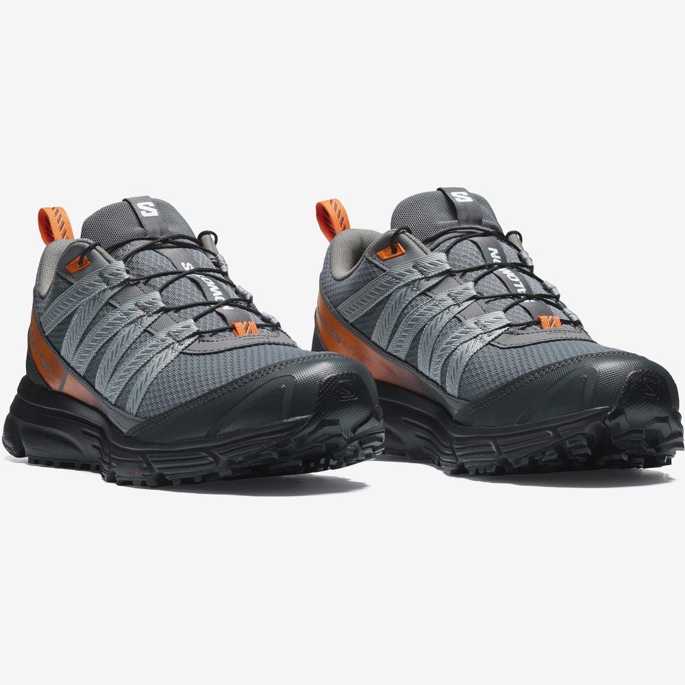 Salomon X-MISSION MYST Férfi Sportcipő Szürke/Narancssárga | DAJ625984