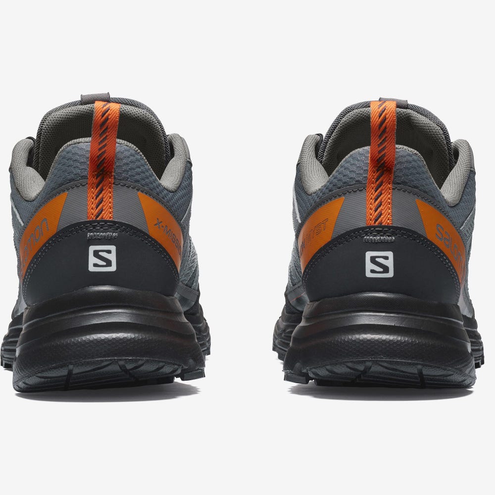 Salomon X-MISSION MYST Férfi Sportcipő Szürke/Narancssárga | DAJ625984
