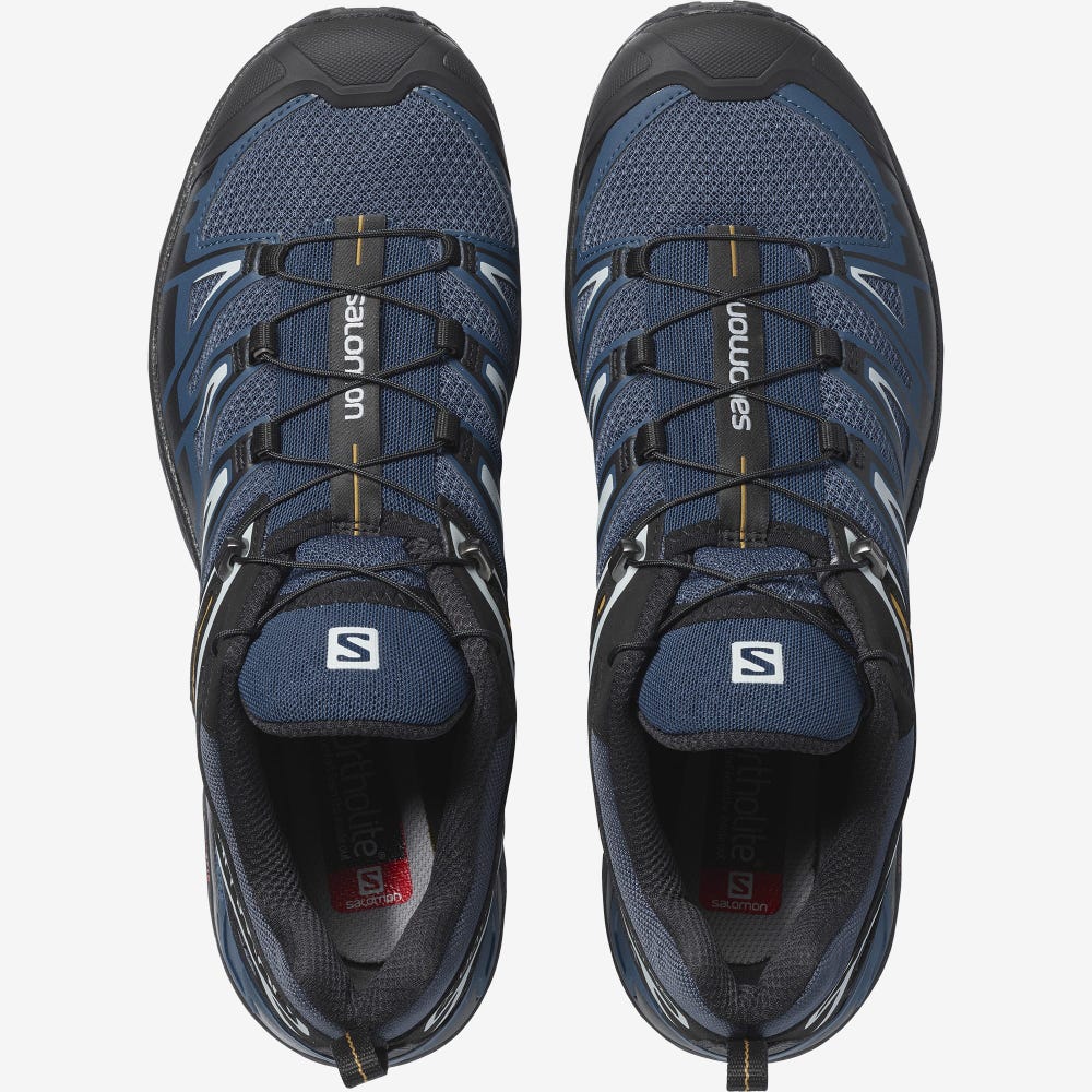 Salomon X ULTRA 3 Férfi Túracipő Sötétkék/Fekete | HUA149085