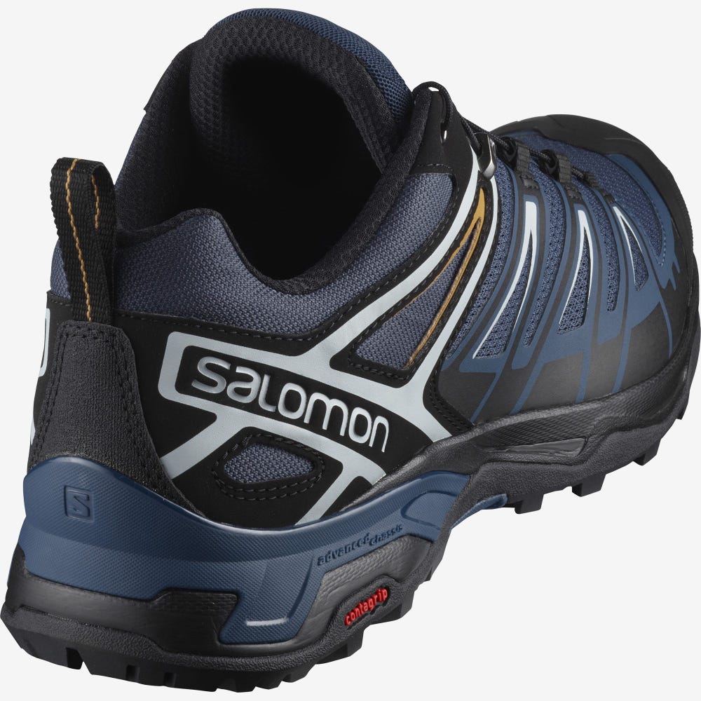 Salomon X ULTRA 3 Férfi Túracipő Sötétkék/Fekete | HUA149085