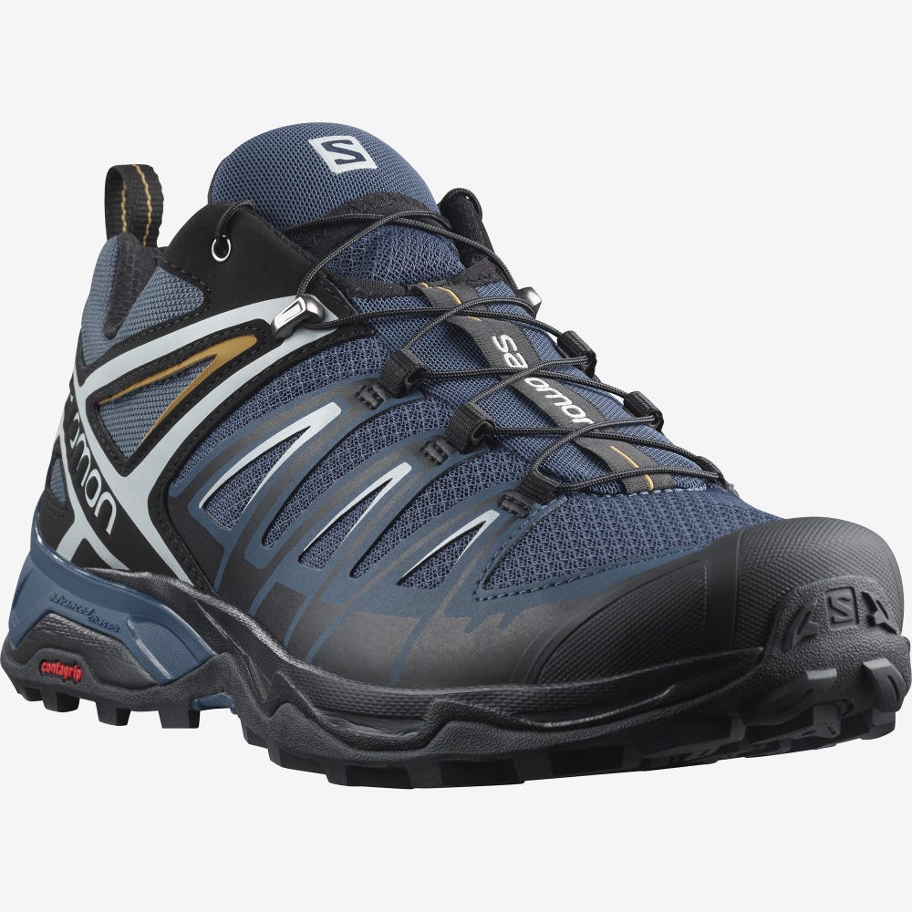 Salomon X ULTRA 3 Férfi Túracipő Sötétkék/Fekete | HUA149085