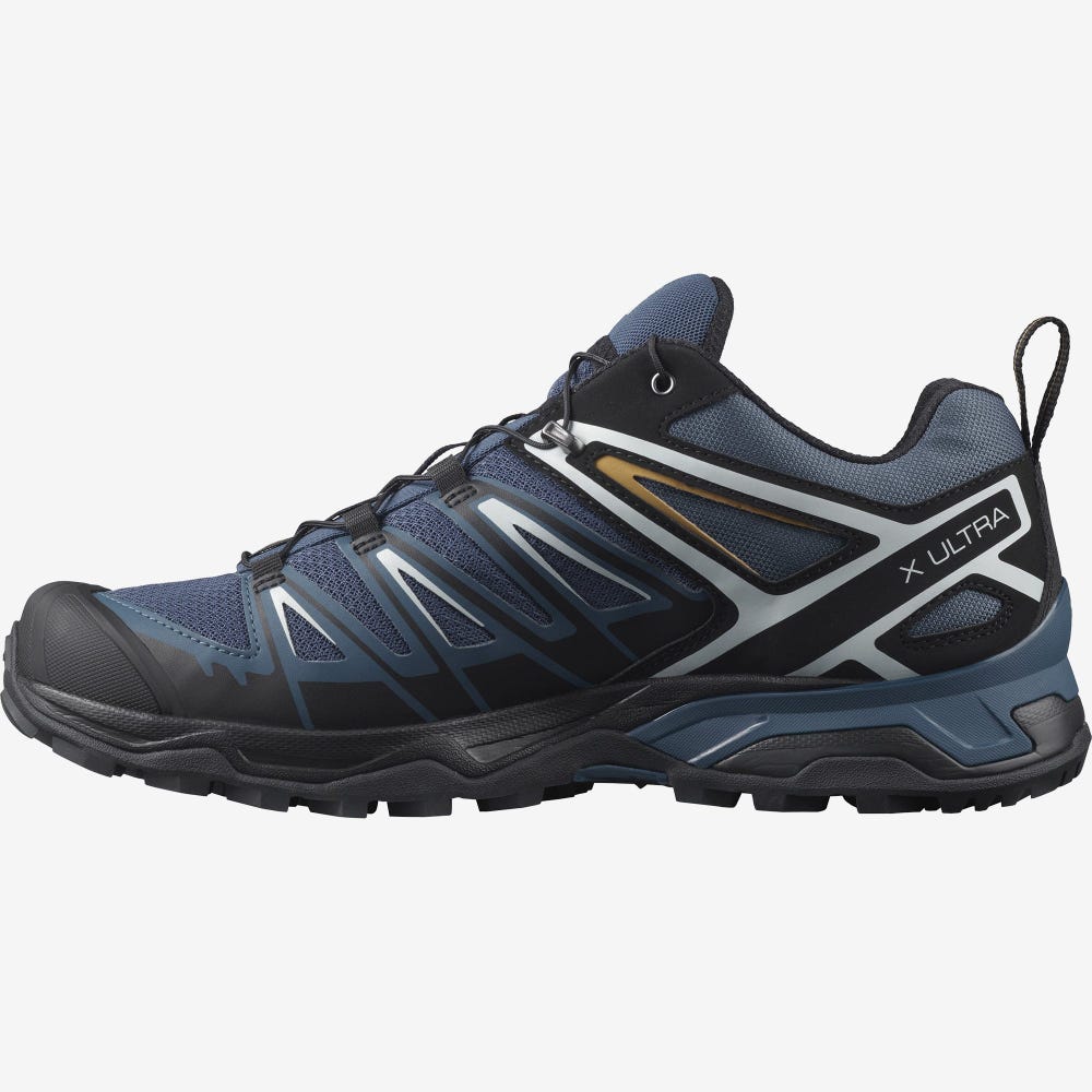 Salomon X ULTRA 3 Férfi Túracipő Sötétkék/Fekete | HUA149085