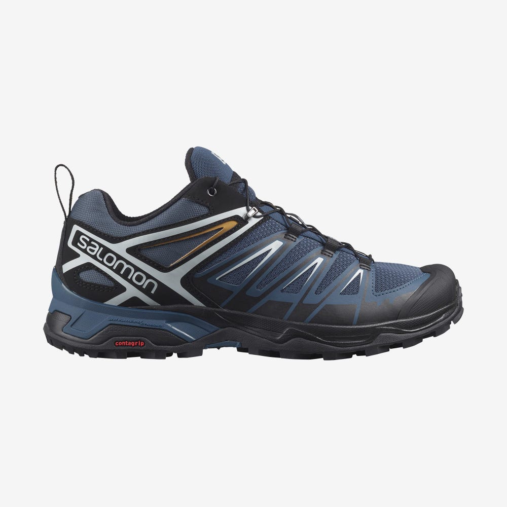 Salomon X ULTRA 3 Férfi Túracipő Sötétkék/Fekete | HUA149085