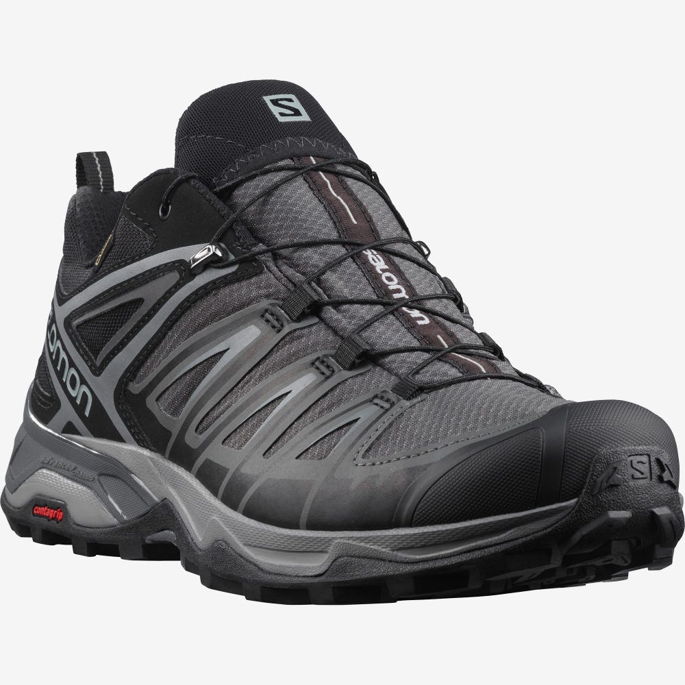 Salomon X ULTRA 3 GORE-TEX Férfi Túracipő Fekete | UBL490726