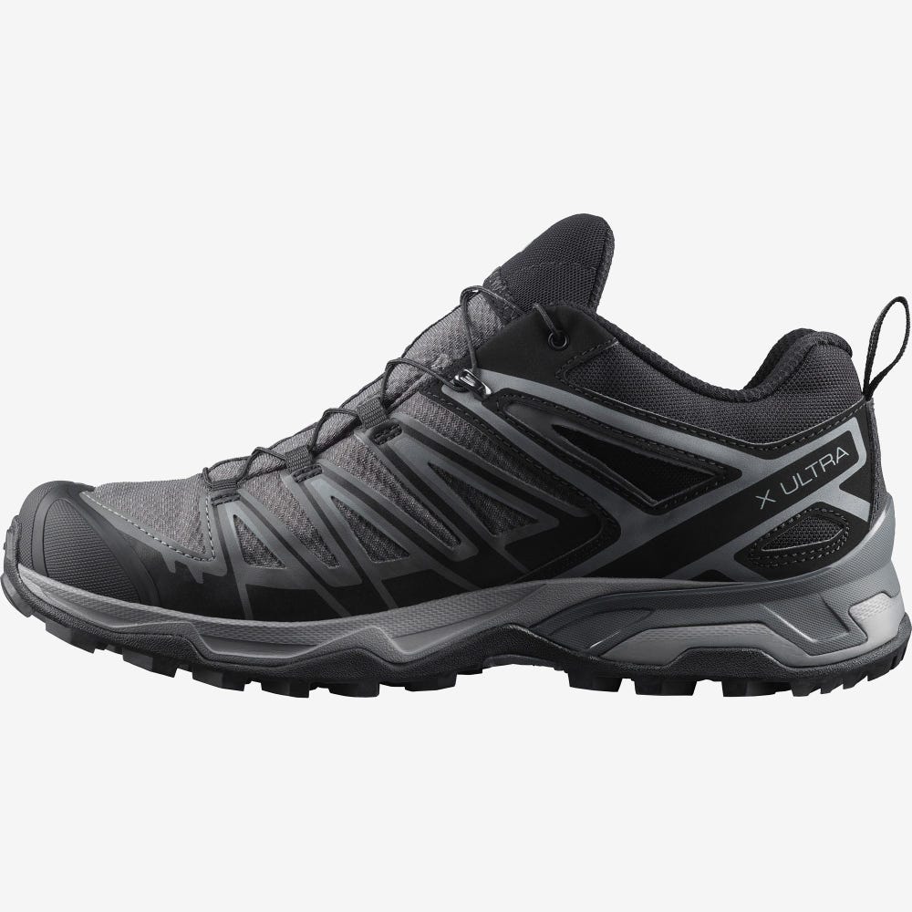 Salomon X ULTRA 3 GORE-TEX Férfi Túracipő Fekete | UBL490726