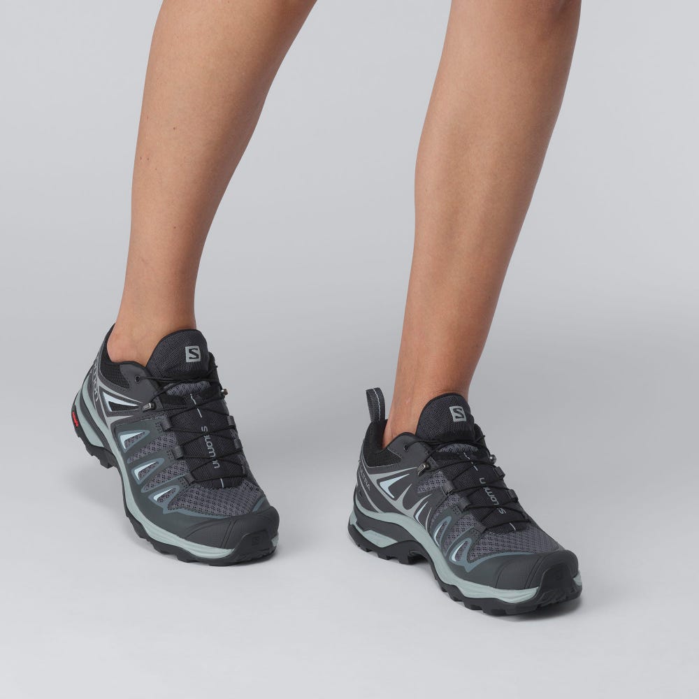 Salomon X ULTRA 3 Női Túracipő Szürke/Kék | ESW167480