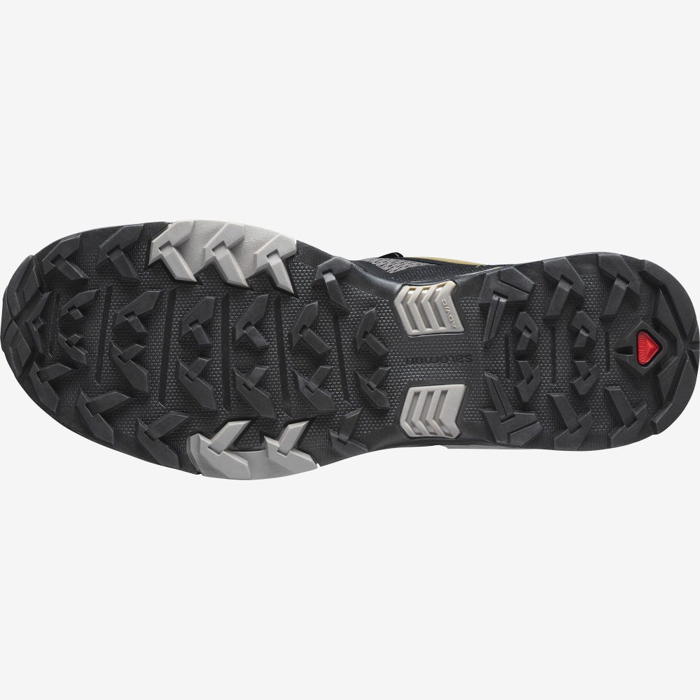 Salomon X ULTRA 4 Férfi Túracipő Fekete/Khaki | ZRM508314