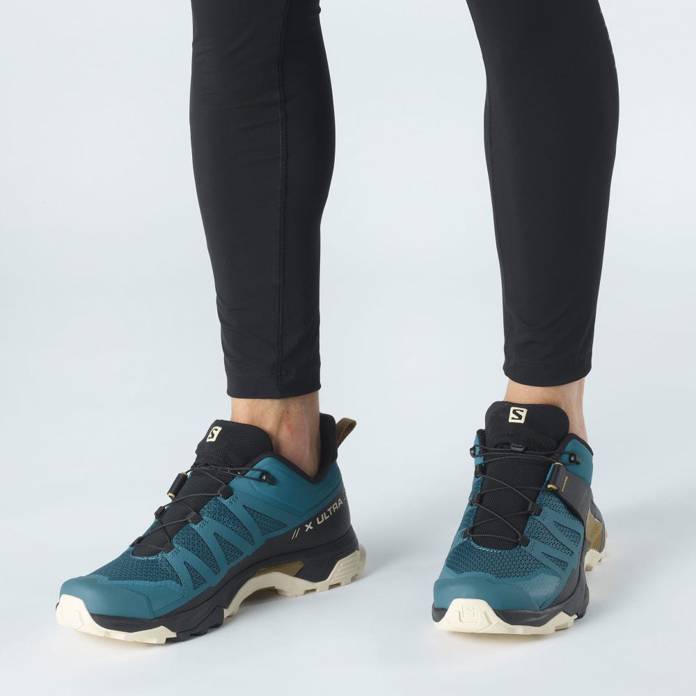 Salomon X ULTRA 4 Férfi Túracipő Kék/Barna | QTS943658