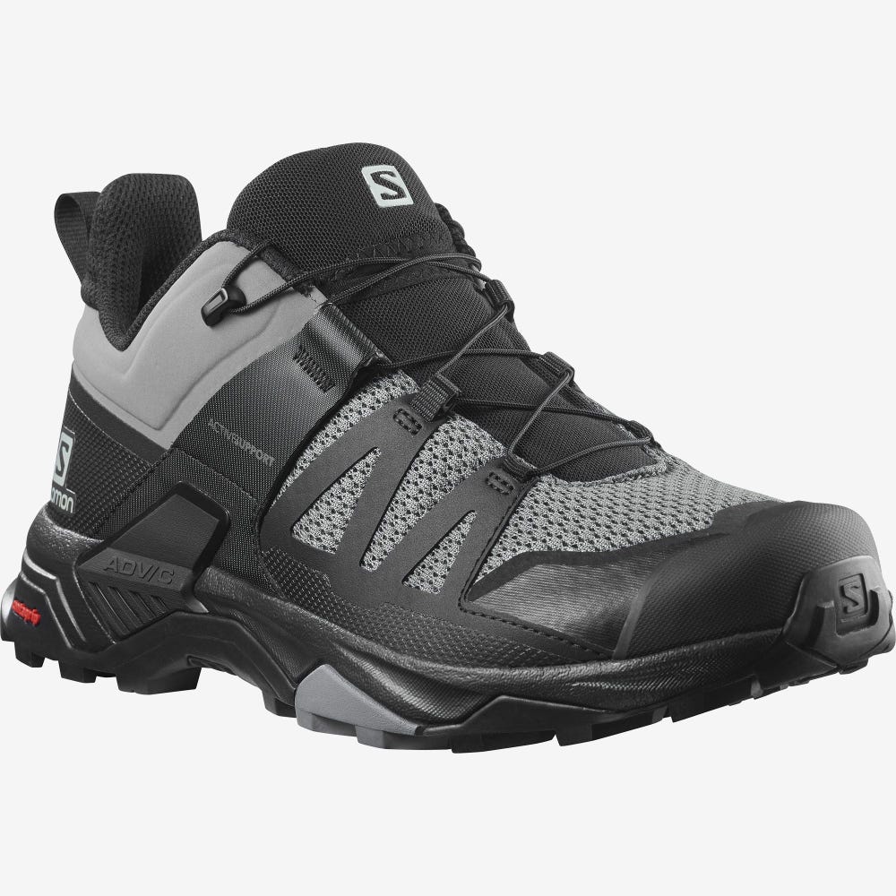 Salomon X ULTRA 4 Férfi Túracipő Szürke/Fekete | DOH461702