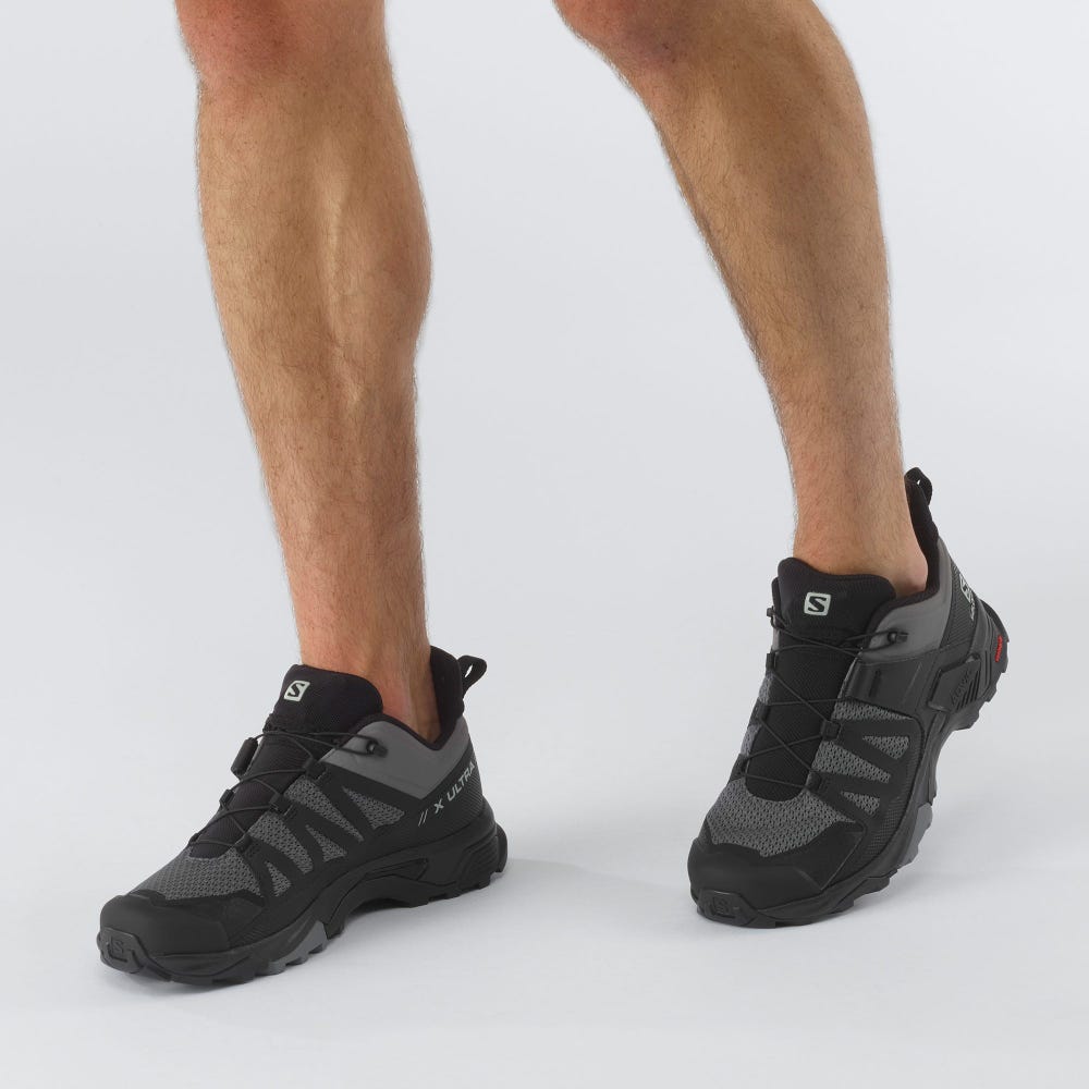 Salomon X ULTRA 4 Férfi Túracipő Szürke/Fekete | DOH461702