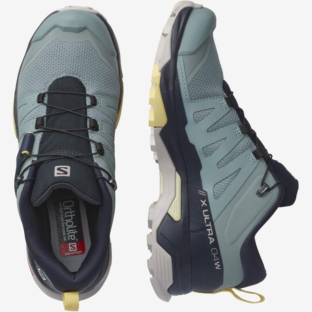 Salomon X ULTRA 4 Női Túracipő Kék/Narancssárga | WDU637024