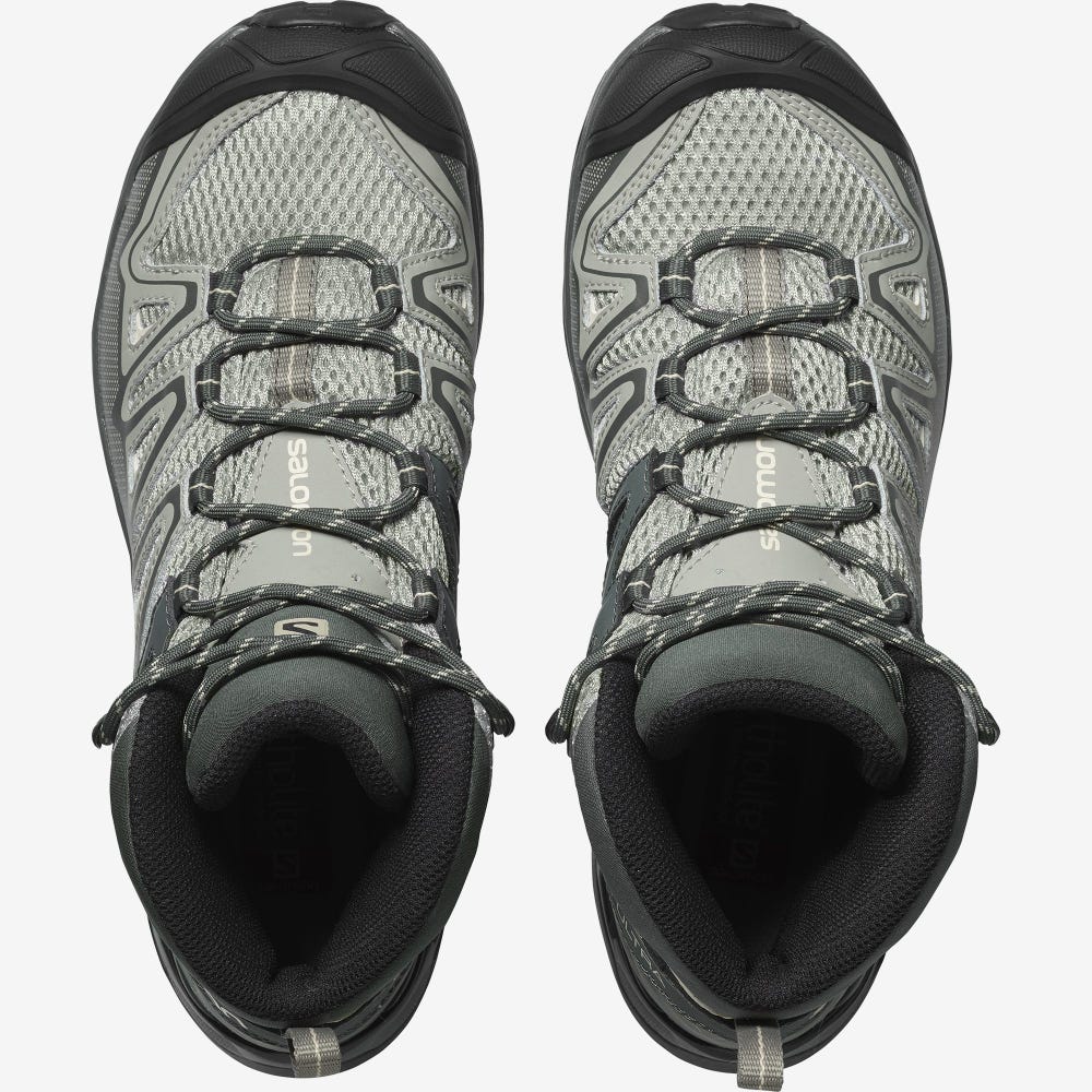 Salomon X ULTRA MID 3 AERO Női Túrabakancs Szürke/Barna | SMP302941