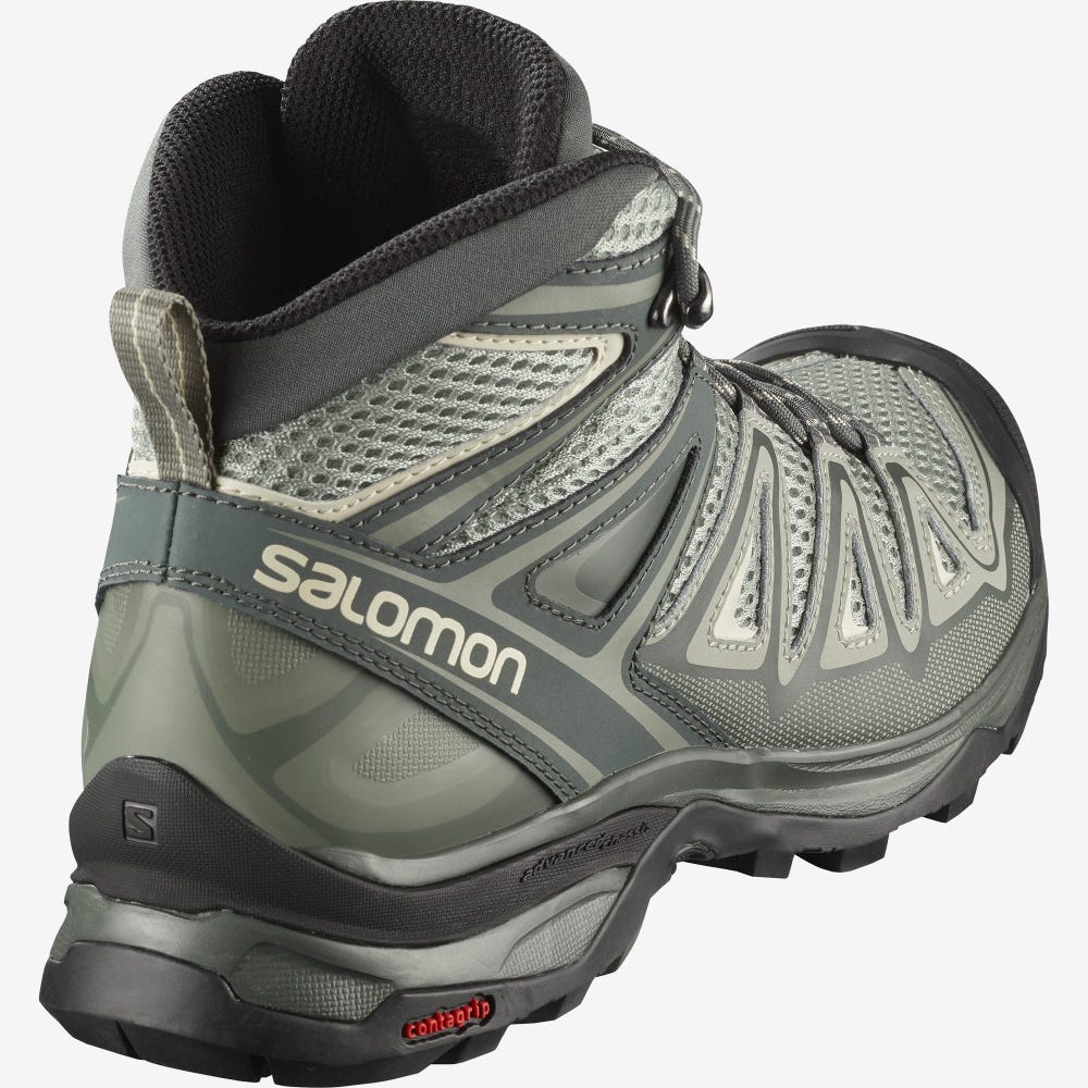 Salomon X ULTRA MID 3 AERO Női Túrabakancs Szürke/Barna | SMP302941
