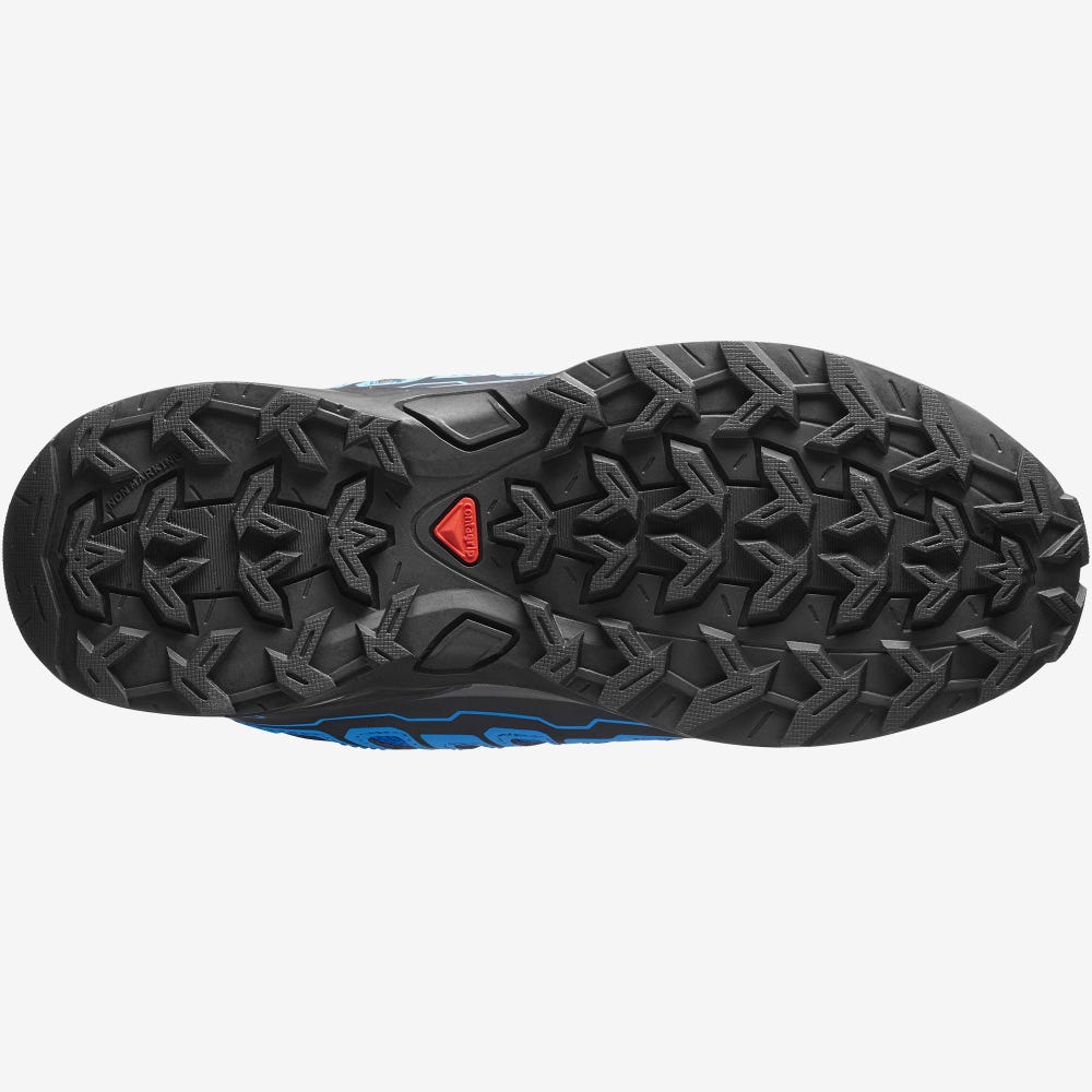 Salomon X-ULTRA MID GORE-TEX Gyerek Túrabakancs Kék/Világos Kék/Zöld | UOD368479