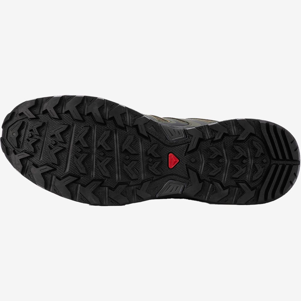Salomon X ULTRA PIONEER CLIMASALOMON™ WATERPROOF Férfi Túracipő Olivazöld/Szürke | QEF350821