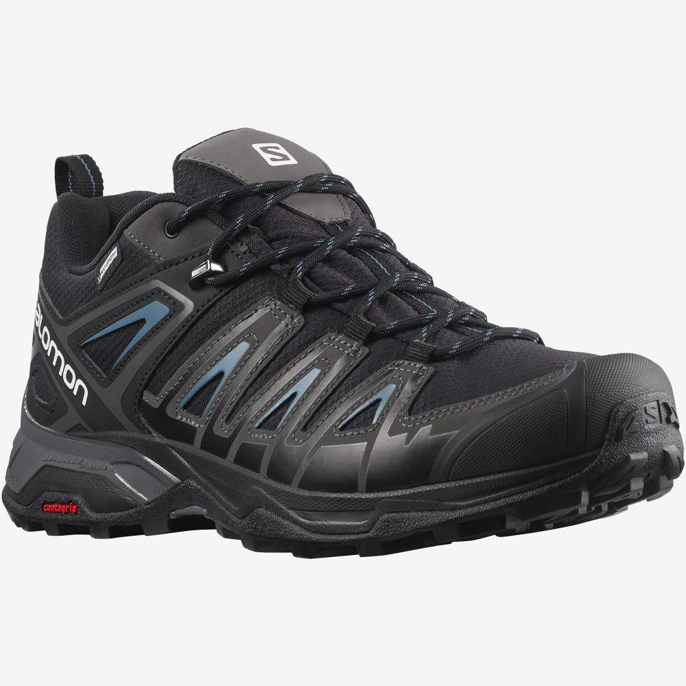 Salomon X ULTRA PIONEER CLIMASALOMON™ WATERPROOF Férfi Túracipő Fekete | ZCA096732