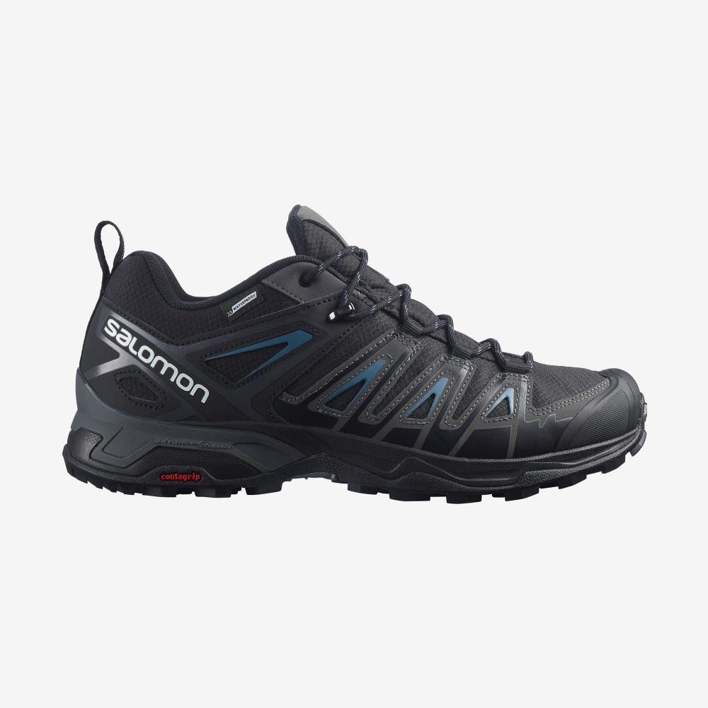 Salomon X ULTRA PIONEER CLIMASALOMON™ WATERPROOF Férfi Túracipő Fekete | ZCA096732
