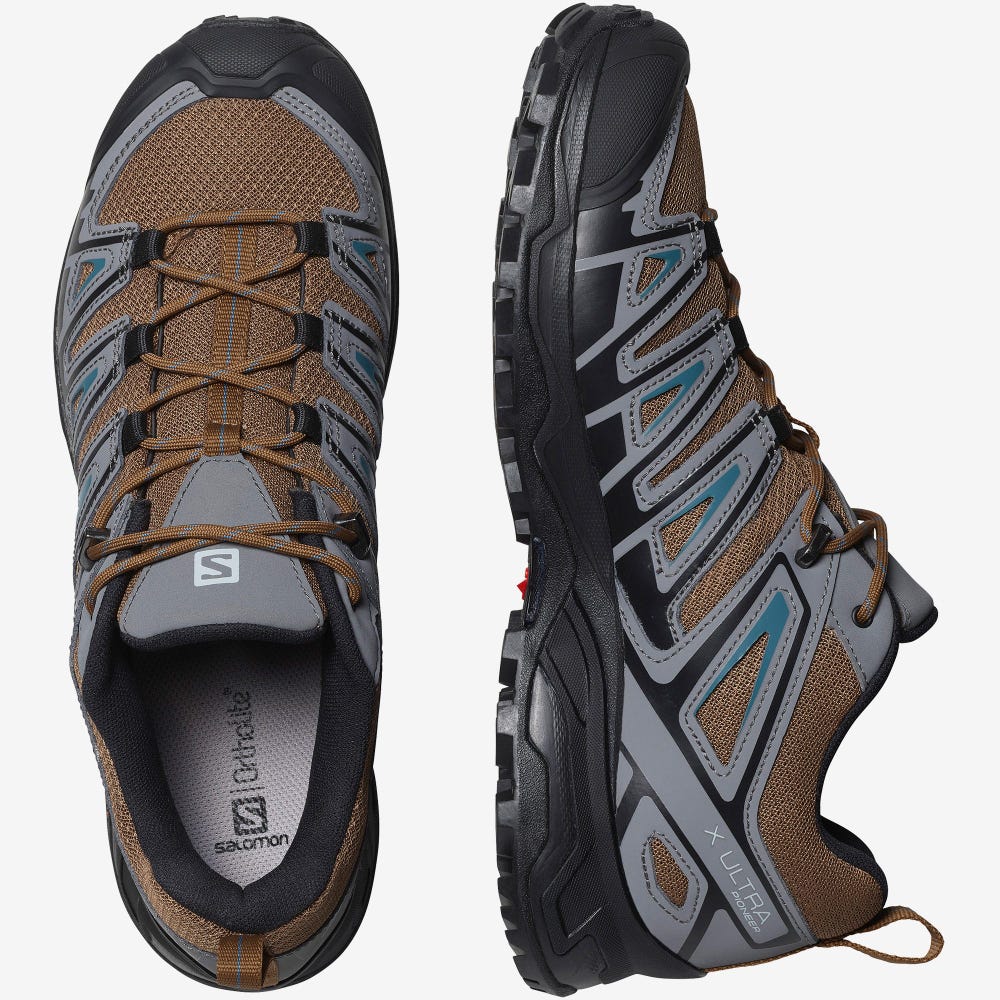 Salomon X ULTRA PIONEER Férfi Túracipő Kék | EHW680549