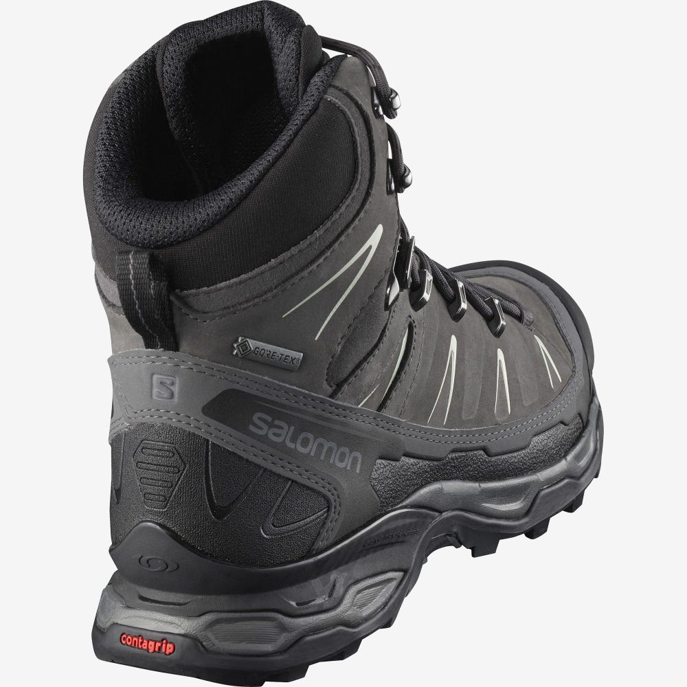 Salomon X ULTRA TREK GORE-TEX Női Túrabakancs Fekete/Szürke | RLO987305
