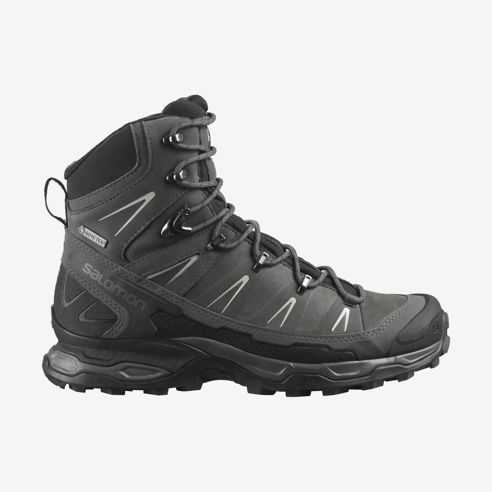 Salomon X ULTRA TREK GORE-TEX Női Túrabakancs Fekete/Szürke | RLO987305